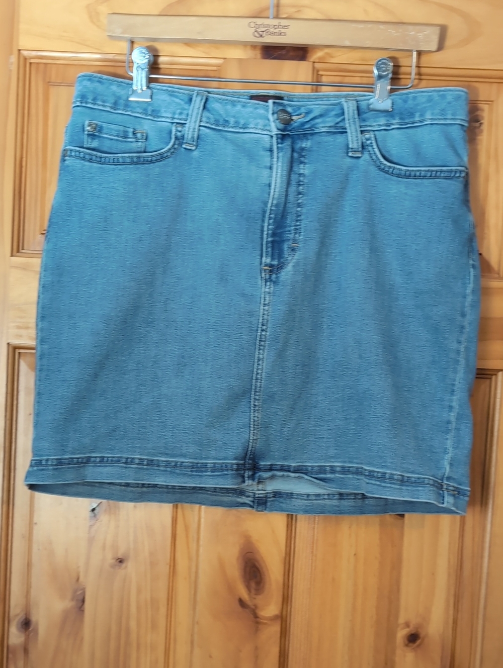 Lee Classic Light Wash Denim Mini Skort  Size 14